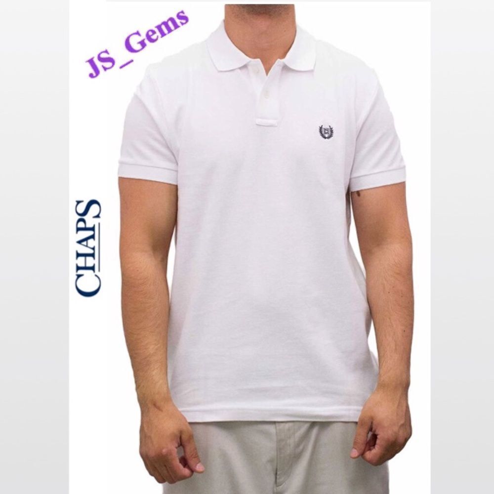 Men White Cadillac Golf Polo Top
